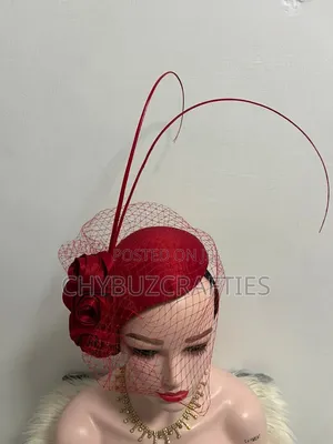 Red Rose Facinator