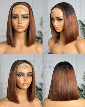 SDD Bob 5x5 Closure Wig Color 1b/4 Brown Ombre 10 12 Inches