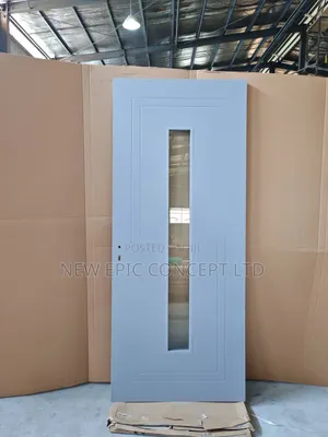 Kitchen Exit Room Wooden Door With Glass