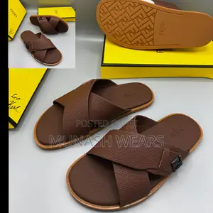 Fendi Leather Slipers Available in Cross and Cover