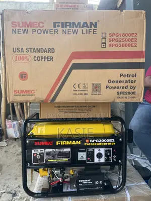 Spg3000e2. 4.5kva Original Sumec Firman Key Start Petrol Generator