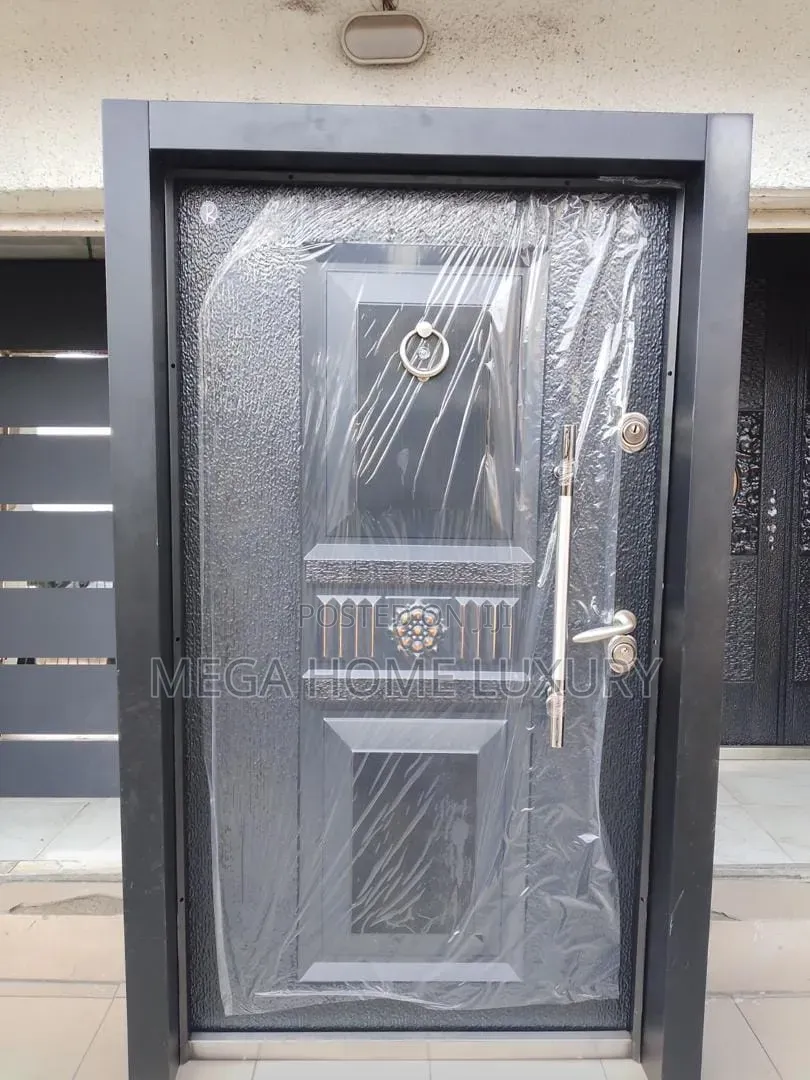 Classic Textured Dark Grey Security Door