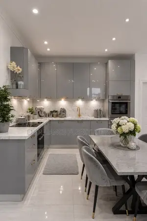 Kitchen Cabinet With Elegant Marble Countertop, Available Now.