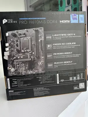 Msi Pro H610m-S Ddr4 Intel Motherboard