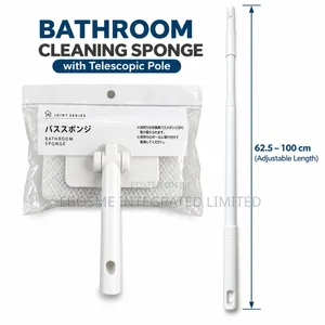 Bathroom Cleaning Sponge With Adjustable Telescopic Pole