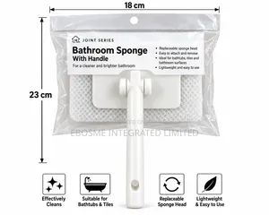 Bathroom Cleaning Sponge With Adjustable Telescopic Pole