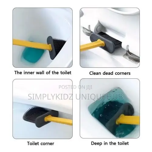 Wall Mounted Silicone Toilet Brush