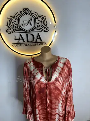 Adire Silk Gown