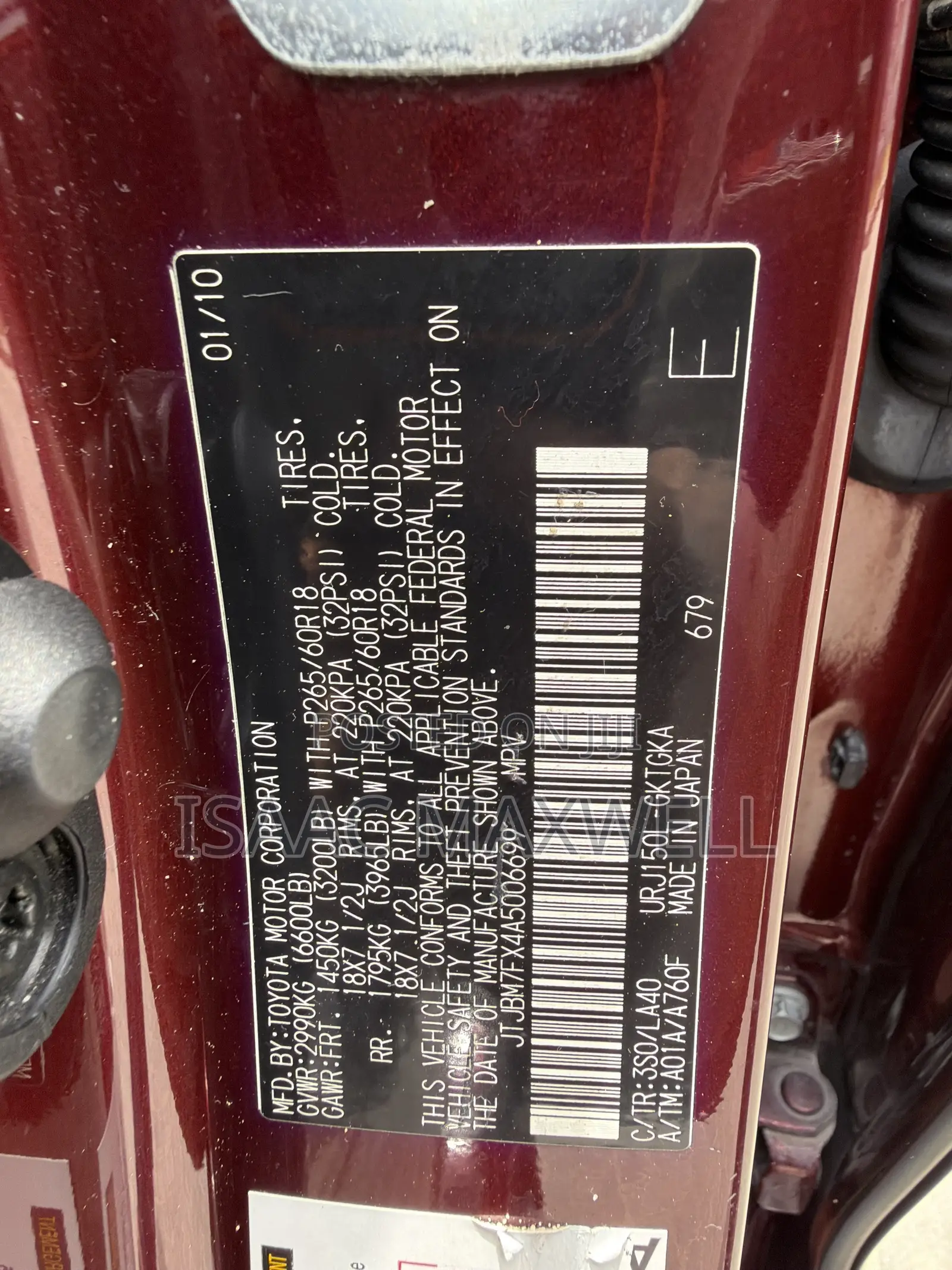 Lexus GX 2012 Red