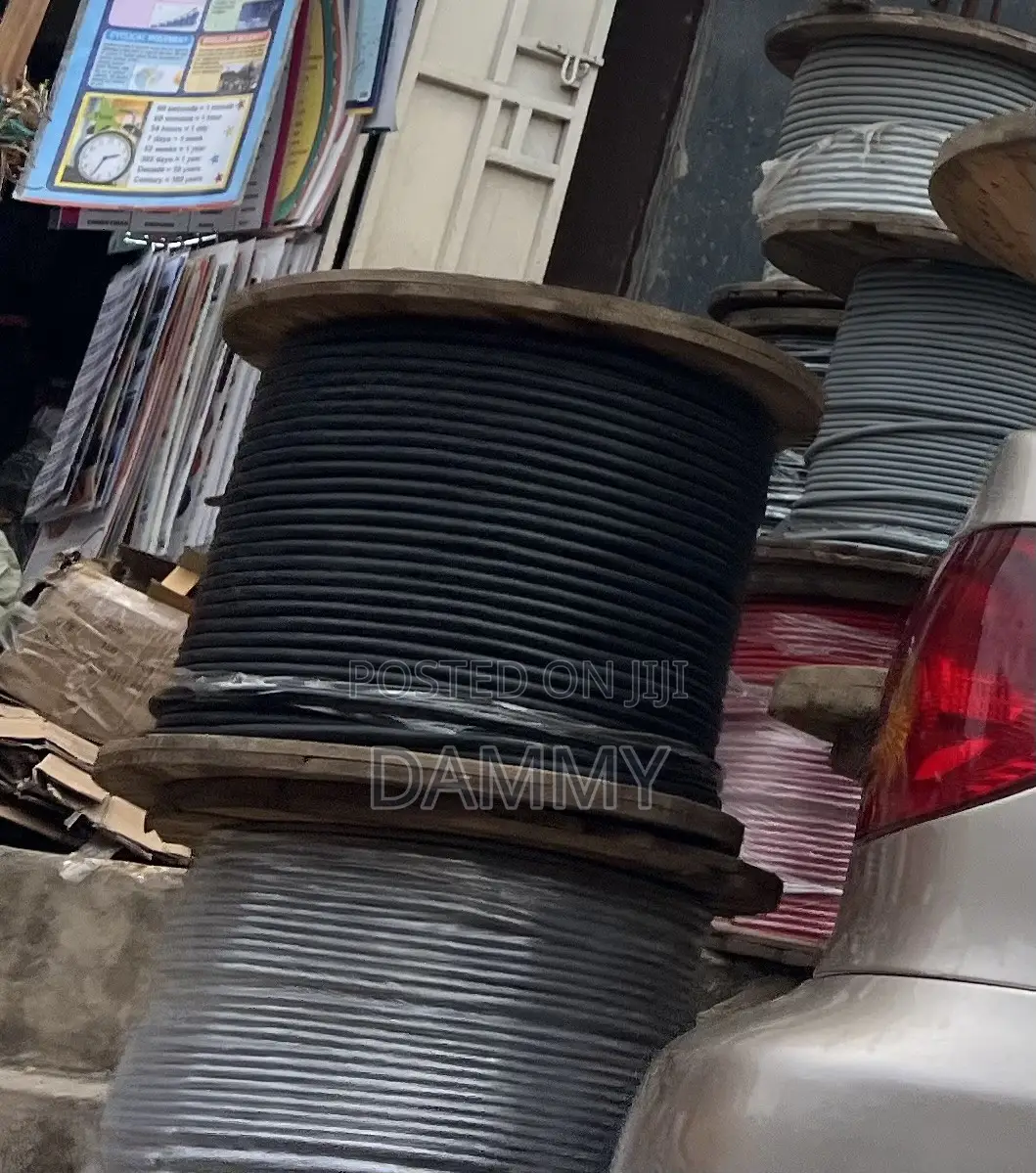 Black Electrical Flexible Cables