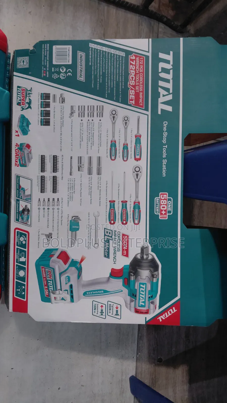 172 Pics Total Cordless Impact Wrench With Tools