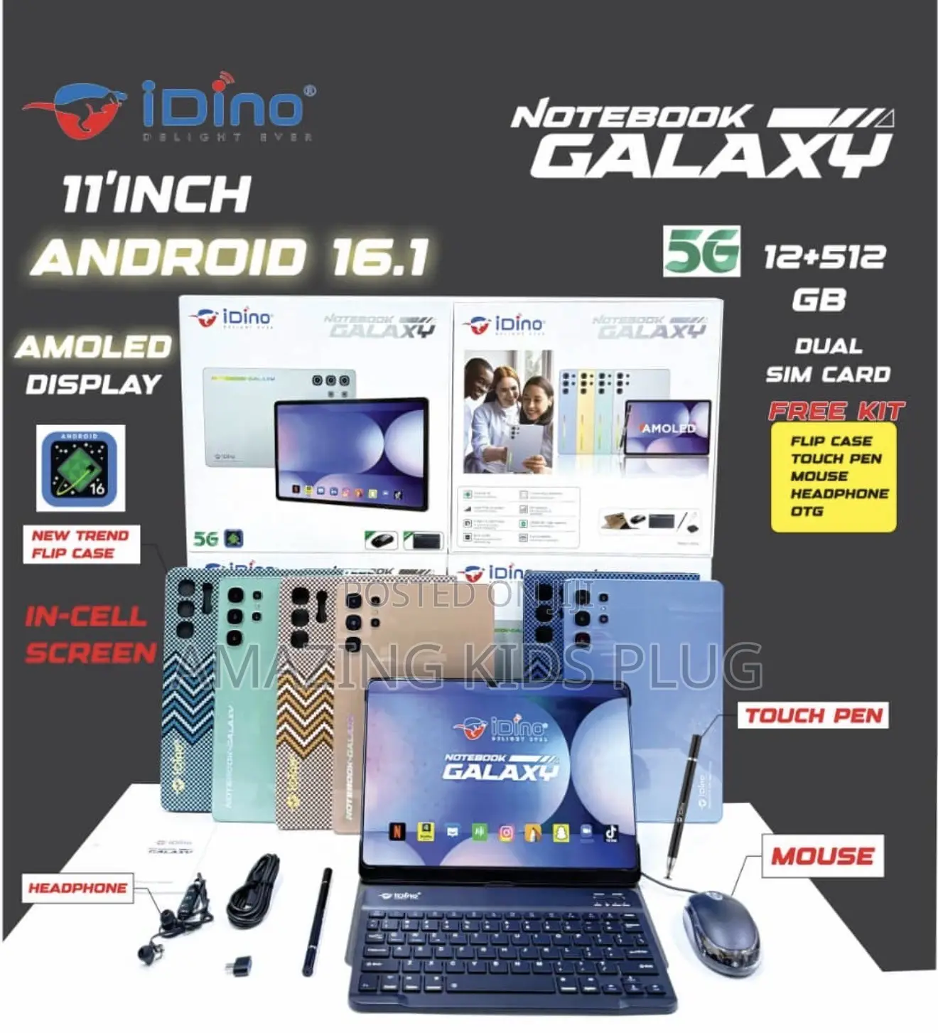 New Idino Notebook Galaxy 512 GB