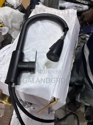 Black Pull Down Kitchen Mixer Tap