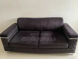 Black Two-Seater Sofa