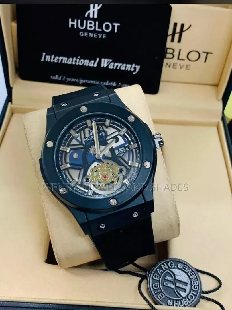 Hublot Leather Strap Watch