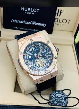 Hublot Leather Strap Watch