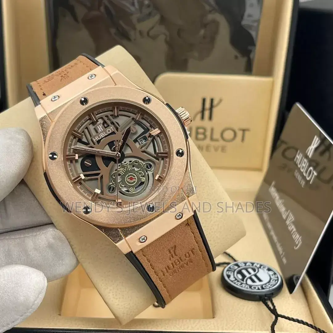 Hublot Leather Strap Watch