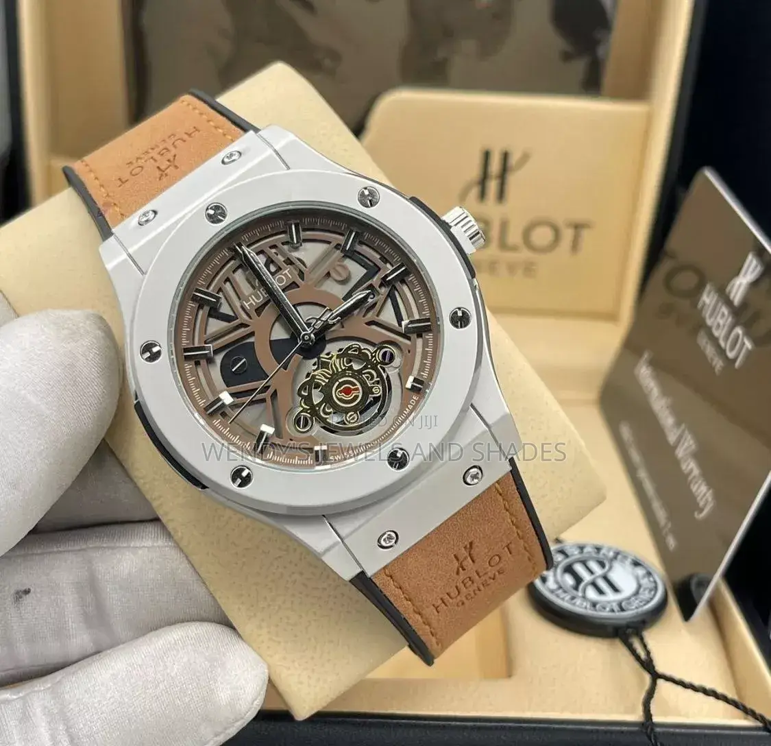 Hublot Leather Strap Watch