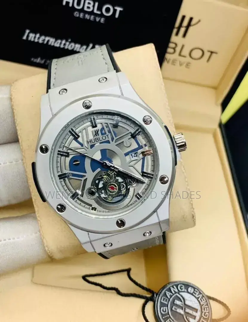 Hublot Leather Strap Watch