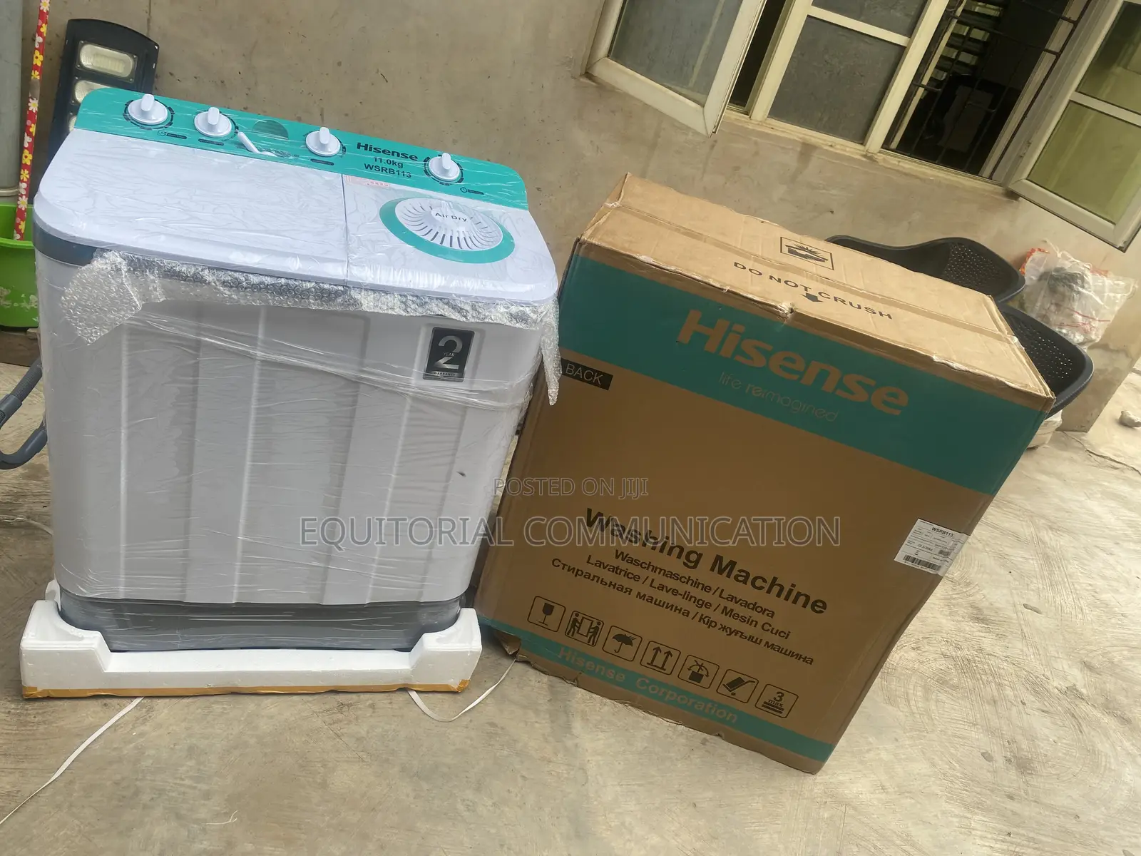 Hisense WSRB113 11KG White Family Washing Machine
