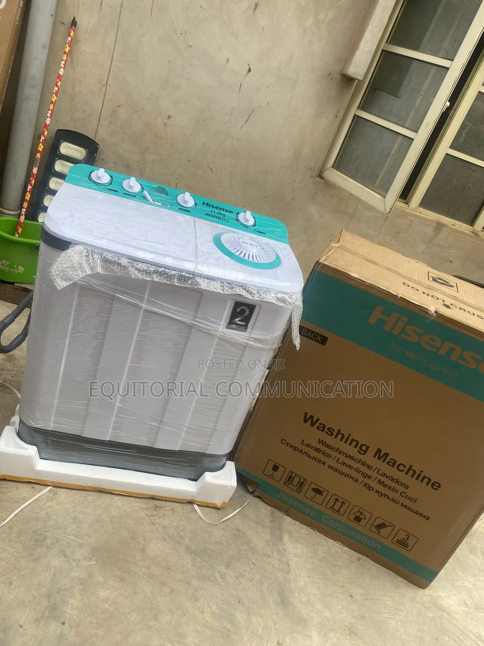 Hisense WSRB113 11KG White Family Washing Machine