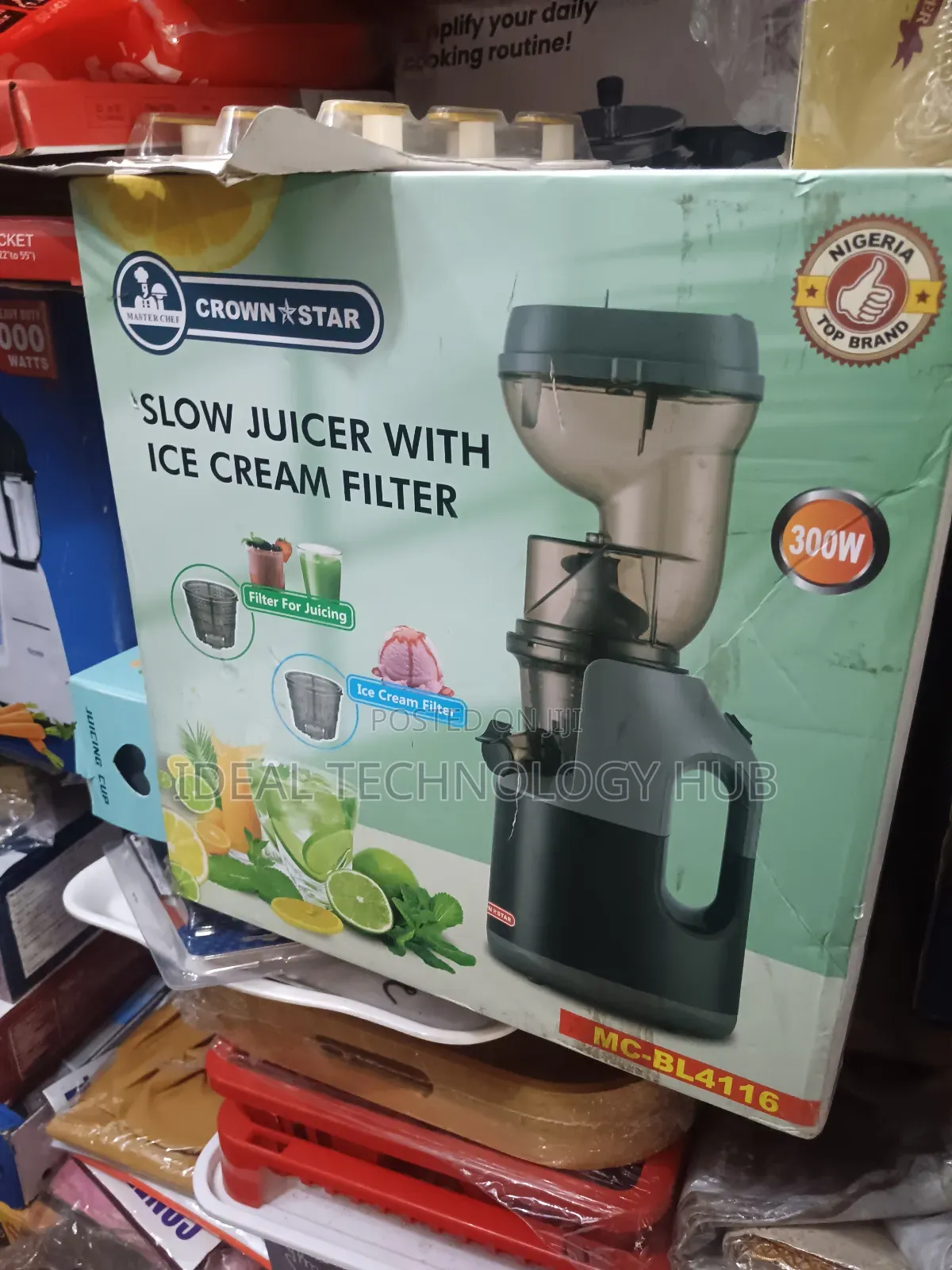 Masterchef Slow Juicer With Ice Cream Filter