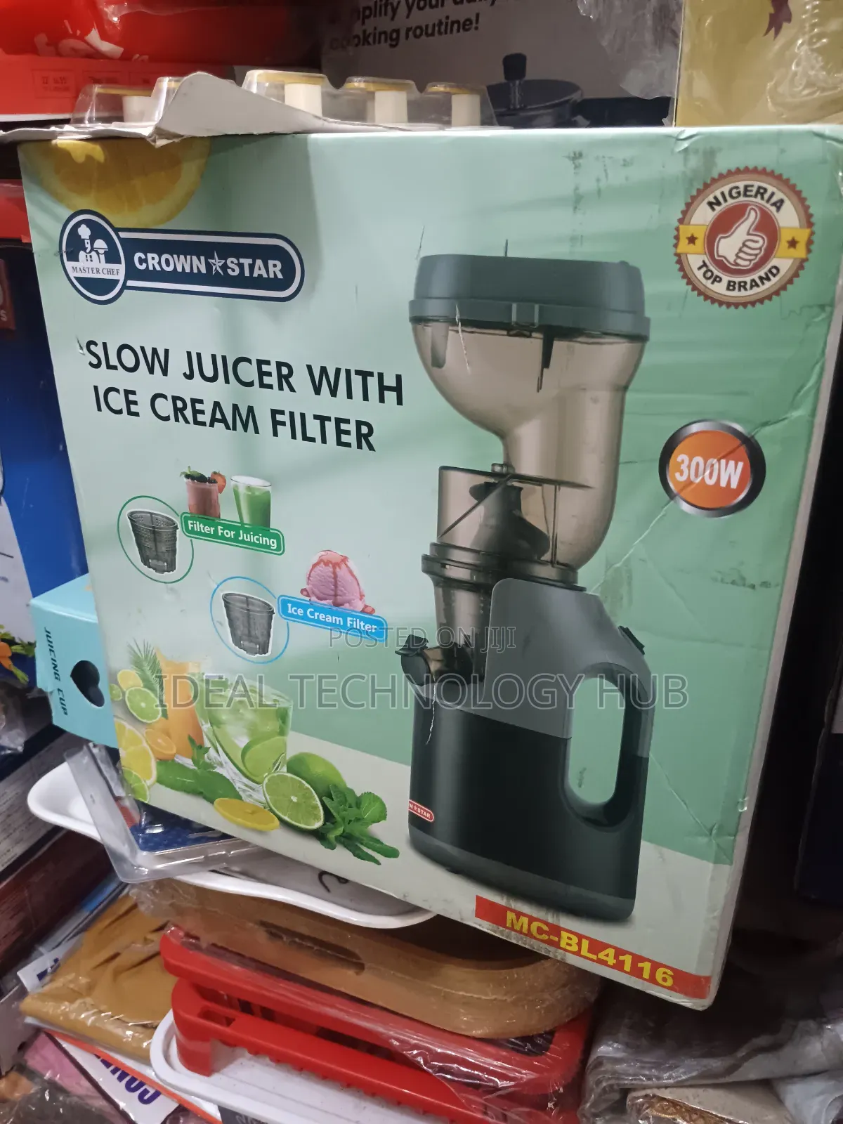Masterchef Slow Juicer With Ice Cream Filter