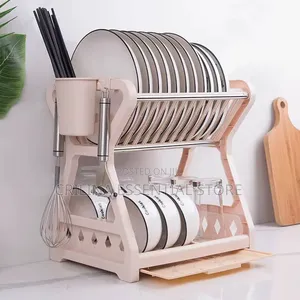 Plastic Plate Rack Double Layer