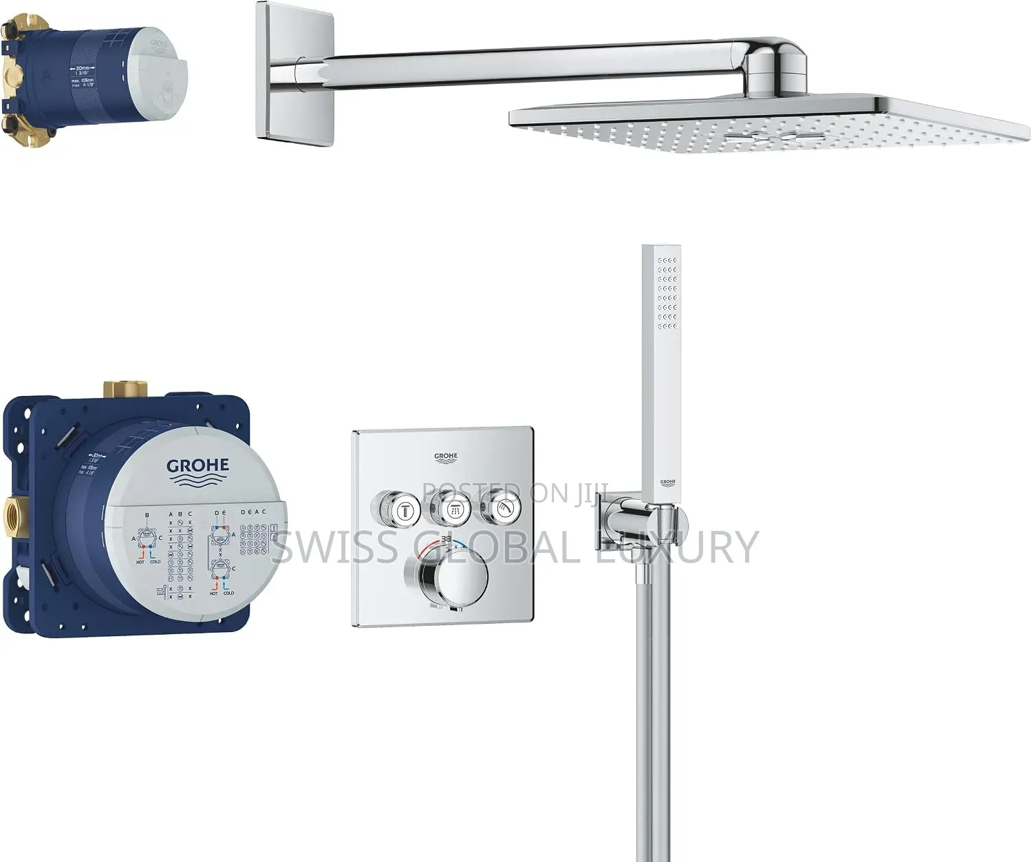GROHE Precision SmartControl Concealed Shower System.