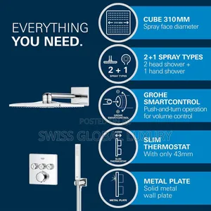 GROHE Precision SmartControl Concealed Shower System.