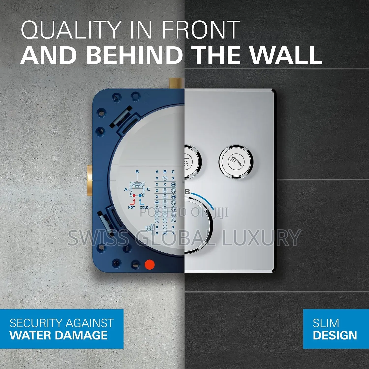 GROHE Precision SmartControl Concealed Shower System.