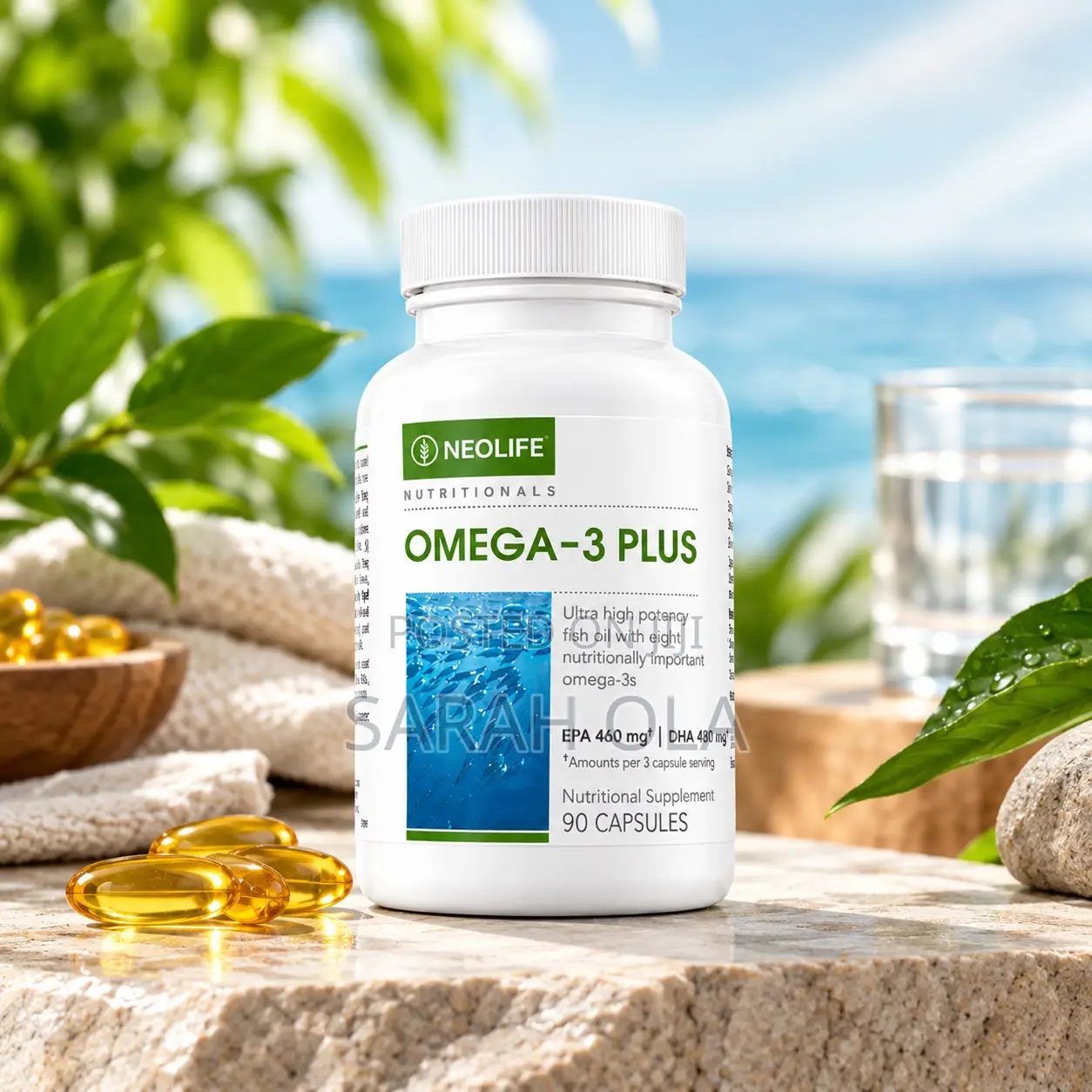 Omega-3 Plus - 90 Capsules (Single) for Brain, Joints and Eyes