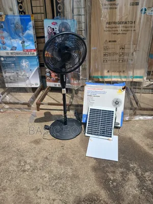 Copper Rechargeable Fan With Panel