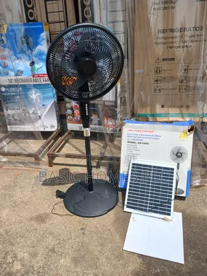 Copper Rechargeable Fan With Panel