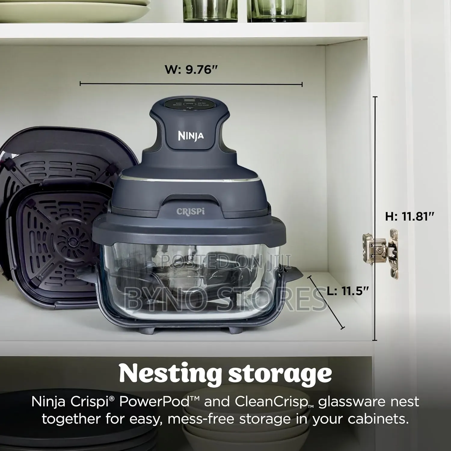 Ninja Crispy 4-in-1 Portable Glass Airfryer
