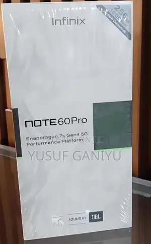New Infinix Note 60 Pro 256 GB Silver