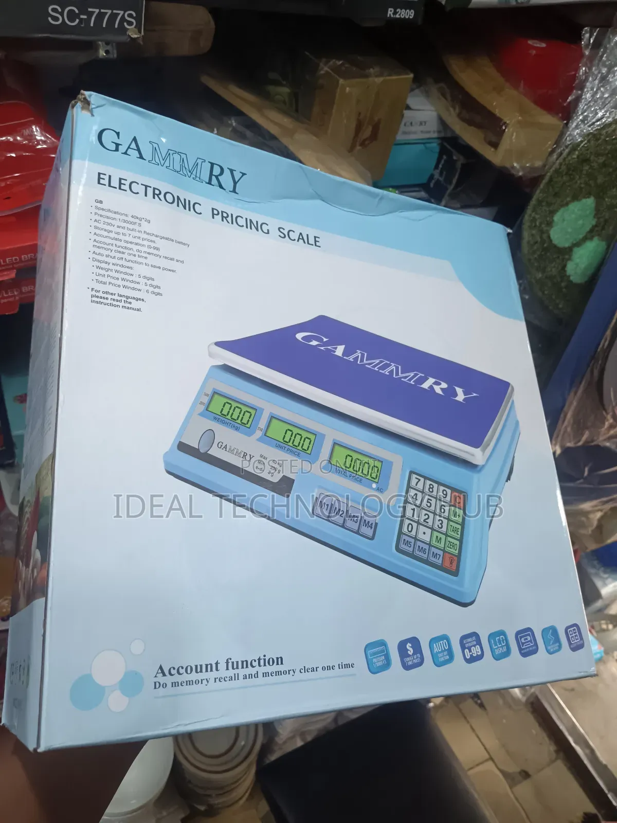 Gammry Electronic Pricing Scale