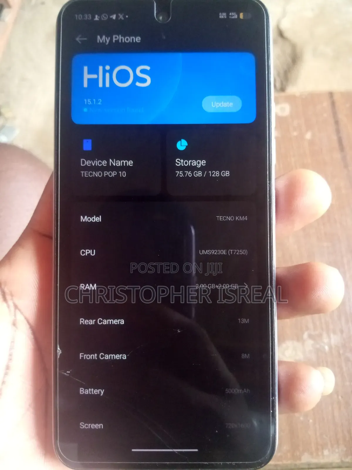 Tecno Pop 10 128 GB Gray