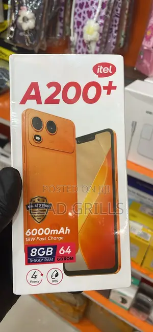 New Itel A200+ 64 GB Black