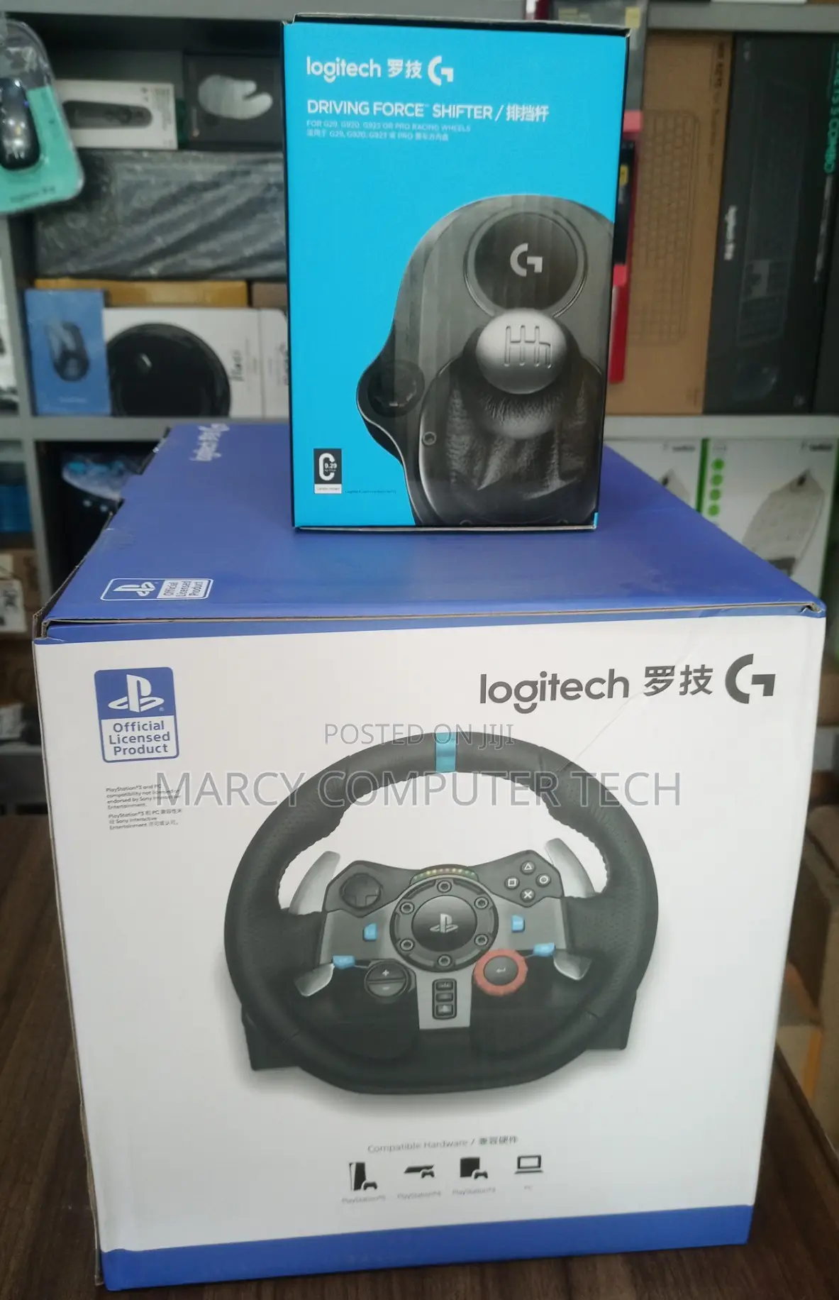 Logitech G29 Driving Force and Logitech Driving Force Shifter