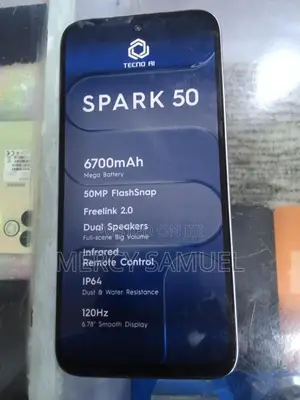 New Tecno Spark 50 Pro 256 GB Black