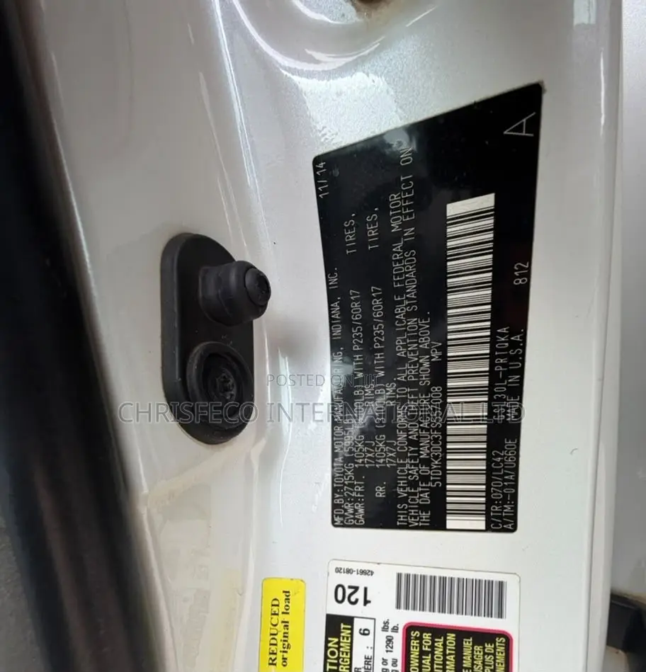Toyota Sienna 2015 White