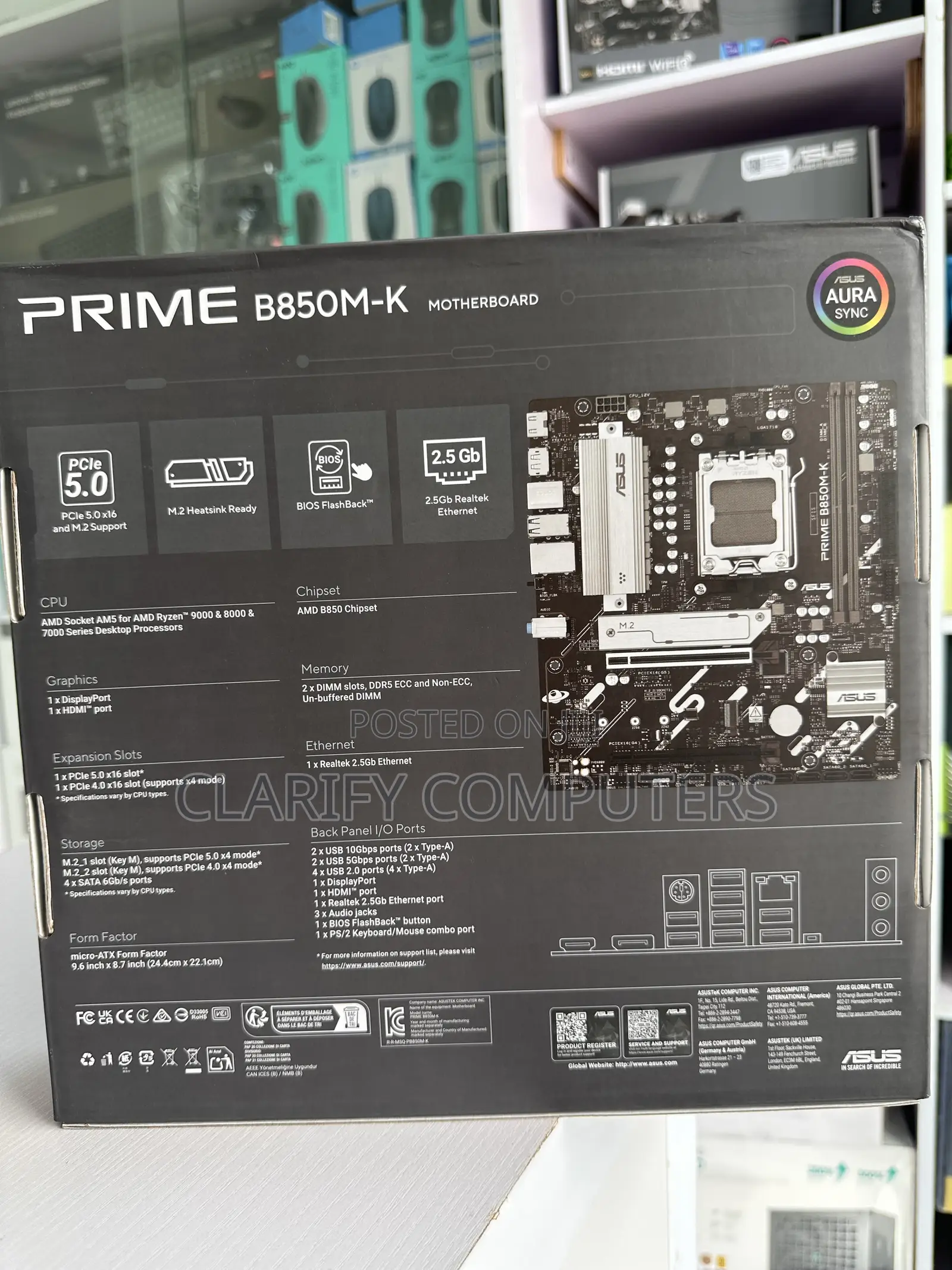 ASUS Prime B850m-K Desktop Motherboard