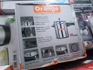 Orange 10L Pressure Cooker