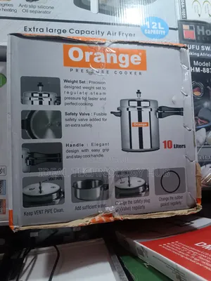 Orange 10L Pressure Cooker