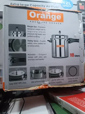 Orange 10L Pressure Cooker