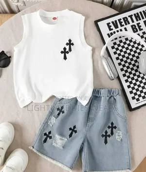 2 Pieces Sleeveless Top and Trouser for Boys