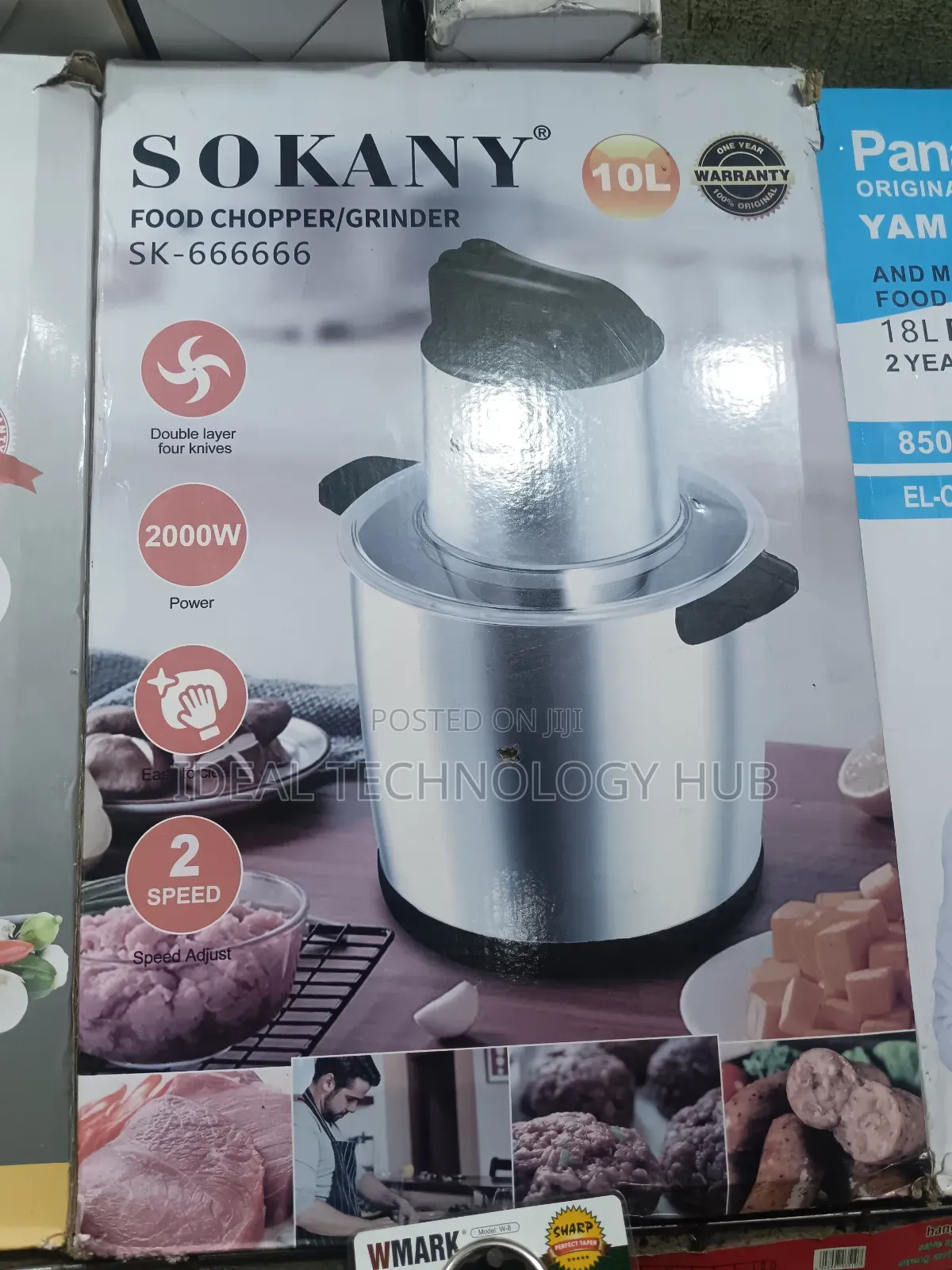 Sokany Food Shooper / Grinder 10L 2000w