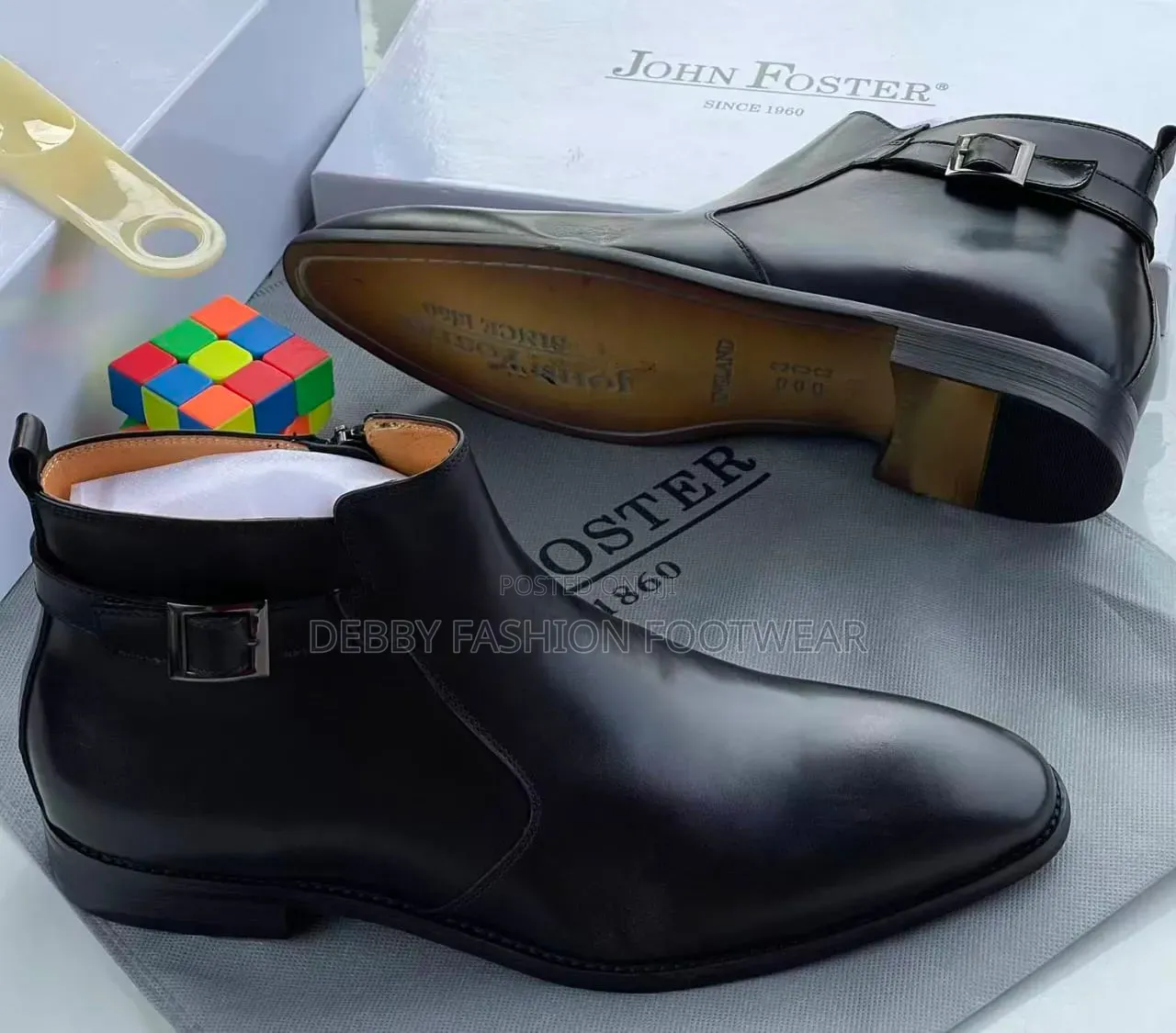 John Foster Leather Chelsea Boots