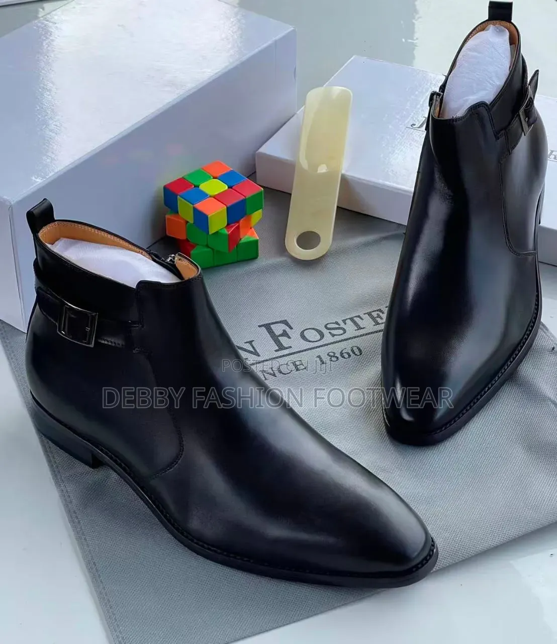 John Foster Leather Chelsea Boots